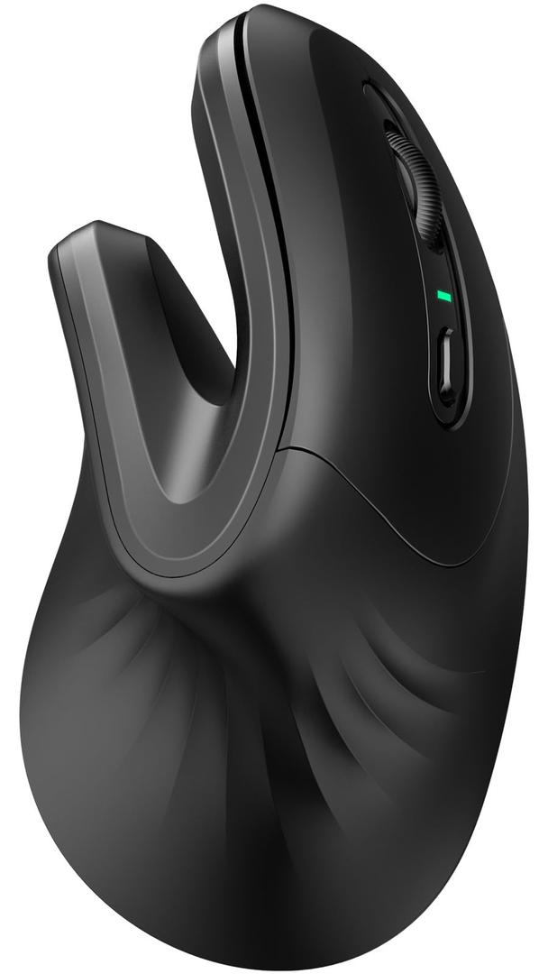 DAREU Ergonomic Vertical Wireless Mouse, 2.4GHz / BT Optical Vertical Mice with Ergo Design for Comfort and Reduced Wrist Strain, Silent Mouse with 6 Buttons, Computer Mice for Laptop, Desktop, PC