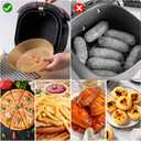 250 Pcs 7.9 Inch Round Air Fryer Liners Disposable for Home Bakers - Thickened Silicone Oil Paper - Withstands up to 450F Heat - for Air Fryer 5 to 8 Qt