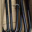 1/2'' x 3'' x 8'' Round Suspension U-Bolt Kit 7639 Universal for Automobiles Trailer Ski Boat Sailboat Trailers Industrial Parts Replace for Rough Country 7639