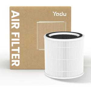 H13 True HEPA Replacement Filter, 1 Pack | 5.9 6.3 6.3 in, Compatible Only with YADU AP-LST-0100