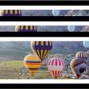 8x24 Picture Frame Set of 3 with 6x22 Mat, Panoramic Picture Frame Display Photo 6x22 with Mat or 8 x 24 Without Mat, Wall Hanging Large 8 by 24 Poster Frame with Plexiglass, 3 Pack, Black