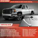 Power Window Regulator with Motor Compatible with 2015-2020 Cadillac Escalade/for GMC Chevy Silverado 2500 HD 3500 HD Suburban Tahoe/Steel/Silvery (751-724)