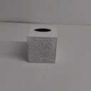 Country Chic Modern Farmhouse Tissue Box Holder, Decorative Metal Tissue Cover, Rustic Square White Style