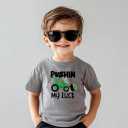 Funny St Patricks Day Shirt for Toddler Boys Girls Kids, Happy Lucky Tee Gnome Irish Shamrock Leprechaun Shark T Shirt,3-6T (Bulldozer)