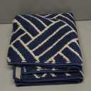 OLANLY Indoor Door Mat, 48x32 Inch, Dirt Resistant and Absorbent, Non-Slip Rubber Backing Floor Mats, Easy Clean Low-Profile Doormat for Entryway, Front Door, and Inside Entrance, Navy