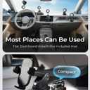 LISEN for Magsafe Car Mount, Magnetic Phone Holders for Your Car Vacuum, Phone Mount for Car Accessories for Women Men Jeep BMW, Suction Holder Kits, for iPhone 17 Pro Max 16 15 14 13 12,Carbon Fiber