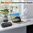 Kimaru 12V 2A Power Adapter, UL Listed 12 Volts 2000mA AC to DC Power Supply Cord with 5 Tips for LED Strips, CCTV Cameras, BT Speakers, Yamaha Keyboard, GPS, Router, Webcam