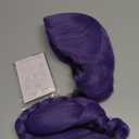 33 Inches Long Purple Braid Anime Costume Wig  High Temperature Heat Resistant Silk Fiber  Natural Looking Costume Wig for Halloween Party, Cosplay (Small Size)