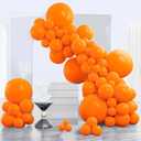 PartyWoo Orange Balloons 140pcs Different Sizes of 18 12 10 5 Inch Matte Fall Balloon Arch Kit Garland for Thanksgiving Halloween Little Cutie Baby Shower Birthday Party Decorations Orange-Y9