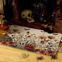 2 x Artoid Mode Cat Jack-O'-Lantern Pumpkin Halloween Doormat, Low-Profile Switch Rug Door Home Decor Mat Floor Mat for Indoor Outdoor 17x29 Inch (Beige)