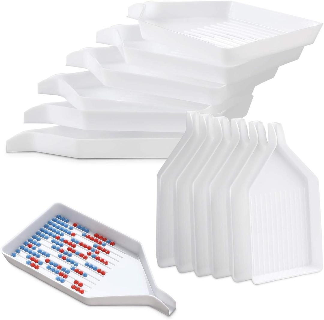 Plastic Diamond Art Painting Bead Sorting Trays (3.8 x 2.2 Inches), Accessories and Tools for DIY Crafts(20)