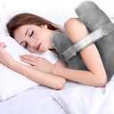 Shoulder Surgery Pillow, Super Soft Rotator Cuff Pillow for Sleeping, Relief from Shoulder Pain or Frozen Shoulder, for Post-Op Comfort, Arm & Shoulder Support & Healing(Charcoal Grey)