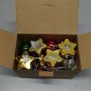 Christmas Decorations Lights, 13.5ft 20 Led Battery Christmas Light with Timer & 8 Modes, Christmas Ball & Star Ornaments Light for Xmas Tree Wreath Window Wall Home Garden Outdoor Indoor Decor (Warm White)