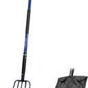 KOLEIYA 5-Tine Pitchfork for Gardening, 57-Inch Heavy Duty Garden Fork with Fiberglass Handle, for Mulch, Compost, Manure, Hay, and Soil Loosening,Blue