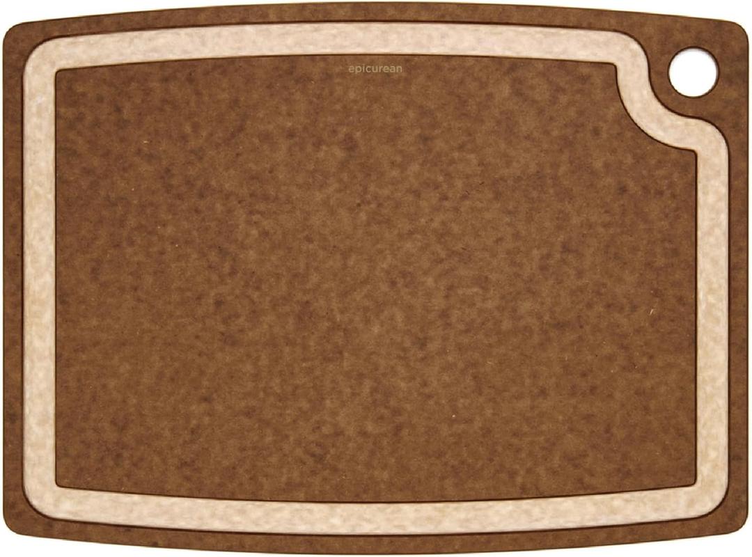 Epicurean Gourmet Series Cutting Board, 17.5-Inch by 13-Inch, Nutmeg/Natural
