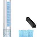 MYICY Evaporative Air Cooler, 35" Windowless Air Conditioner Portable w/3 Speeds, 25ft Remote, Smart Timer & Water Tank, Portable Air Conditioners No Windows Needed, 90°Oscillating AC Unit for Room