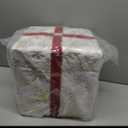 Christmas Lighted Best Gift Boxes Surprise, 50 Warm White LED Lights. White Snowflake Velvet Gift Box&Red Bow, Turned On, Top of The Box Opens to Reveal Santa Claus. Indoor Christmas Home Yard Lawn Decor