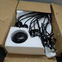 Black Chandelier 12 Light, Large Modern Farmhouse Chandeliers for Dining Room, Industrial Candle Pendant Lighting Fixture for Foyer Hallway Entryway High Ceiling, Bedroom, Living Room, Kitchen E12