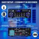 Amp10 Amplifier Home Audio,400W Power Amplifier 2 Channel Stereo Receiver with Bluetooth 5.0,Active Subwoofer Output, FM Radio, USB/SD/AUX, MIC, Remote Control for Home Theater