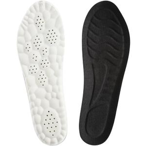 Memory Foam Insoles for Men and Women, Thick Comfort Insoles with Arch Replacement Massage Insole for Trainers, Sneakers, Soprts Shoes, Work Boots, Black(M: US 8.5/9 W: US 10/10.5)