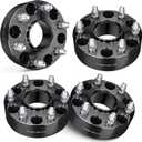 EVIL ENERGY 6x5.5 Wheel Spacers 2 inch Compatible for Ram 1500 2019-2023, 6x139.7 mm Hubcentric with Lip 6 Lugs 77.8 mm Hub Bore M14x1.5 Studs Black