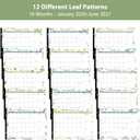 2026 Desk Calendar 22'' x 17'', Large Monthly Desktop Calendar, 18 Months Desk Pad (Jan. 2026 - Jun. 2027) for Home School Office Supplies (Leaf)
