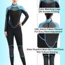 Wetsuit Women 3mm Neoprene Wet Suit for Women Cold Water Swimming with Back Zipper, Suitable for Diving, Swimming, Surfing, Snorkeling and Other Water Sports,  Medium