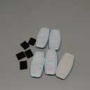 GIOTOHUN 12 Cat Water Fountain Filters: Cat Fountain Filter - 6 Carbons + 6 Foams - Suitable for Pet Dispenser Wireless (B0CPHQ12FV)