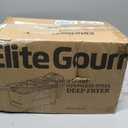 Elite Gourmet 2 Qt Electric Deep Fryer, 1500W,Adjustable Temp,Viewing Lid