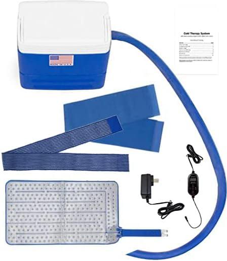 Polar Active Ice 3.0 | 9 QT Cold Therapy Ice Machine | Programmable Timer | Extended Coverage Hip Pad | Cryotherapy Pain Relief System | Ace Bandage Style Compression Blue