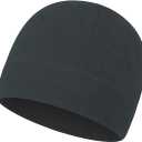 Warm Fleece Beanie Soft Skull Cap Lightweight Watch Caps Winter Hat for Men and Women (Black)
