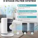 2 Pack Air Mini PECO Replacement Filters Compatible with Molekule Tri-Power Air Mini & Air Mini + Air Purifiers, 3 in 1 High-Efficiency Filtration Air Mini Filter Replacement for PECO Filter