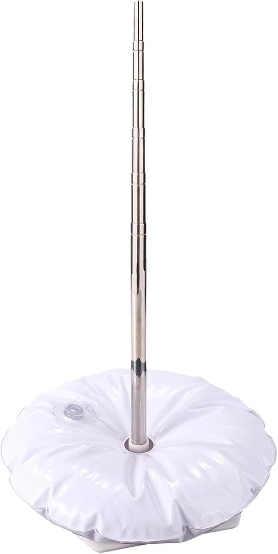 6.5FT Pool Float Storage Rack, Heavy-Duty Pools Float Holder Swim Ring Organizer with Water Weight Bag Adjustable Freestanding Pool Equipment Storage for Floats Tubes Outdoor Beach Accessories