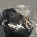 CJL HAIR Large Messy Bun Hair Piece Wavy Curly Scrunchies Synthetic Chignon Ponytail Hair Extensions Thick Updo Hairpieces for Women Off Black