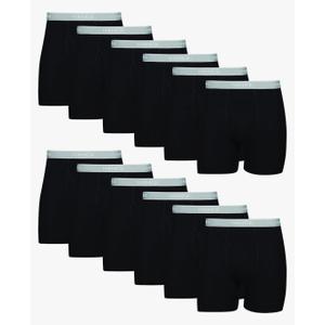 Hanes mens Underwear Boxer Briefs Pack, Cool & Breathable Cotton Moisture-wicking Underwear for Men, No Ride Up, 12 Pack L