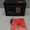 Voncabay Money Safe Box for Home with Sensor Light & Fireproof Money Bag - 0.23 Cubic Feet Security Safe Box with Digital Keypad, Keys & Pass Code Lock, 9.05" W x 6.69" D x 6.69" H, Black