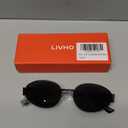 livho 2025 Trendy Oval Sunglasses - Stylish Polarized Shades for Everyday - Retro Metal Frames