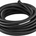 6AN Fuel Line 6AN Transmission Cooler Hose 20FT 500 PSI High Pressure Marine Braided Fuel Injection Hose For Oil, Gas, Fuel, Diesel, Hydraulic