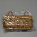 Woven Kitchen Storage Basket Wall Hanging Organizers for Vegetables Efficient Garlic Gingers Container Kitchen Supplies