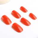 2 x Fall Press On Nails Short Square, Thanksgiving Fake Nails Autumn Pumpkin Plaid Designs, Stick Glue On Nails Fall Thanksgiving Nail Accessories for Women Girls 24Pcs (Normal)