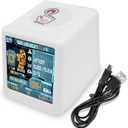 Bit Coin Miner NM-TV Crypto Miner ESP32 TFT Solo Lottery Touchable 1.54 inch Smart Display ESP32 Development Board Lucky Gift Small TV Desktop Clock 1060 KH/s Hashrate, 2000% Win Boost White