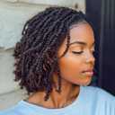 COOKOO 8 Inch Pre-twisted Micro Twist Crochet Hair 9 Packs Bouncy Mini Pre-looped Passion Twist Hair Mini Senegalese Twist Crochet Hair Synthetic Hair Extensions(2#)