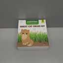 Cat Grass Kit for Indoor Cats, 3 Pack Fast Growing Cat Grass Kit with Eco-Friendly Biodegradable Pots, Soil & Organic Wheatgrass Seeds, Grows in 3-7 Days with High Germination Rate