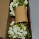 Ling's moment Ranunculus Artificial Flower, Faux Silk Mini Ranunculus Flowers for DIY Bouquet, Bulk Fake Wedding Filler Flowers for Centerpieces Arrangements Bridal Shower Decorations, Green