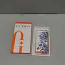 GVIEWIN for iPhone 17 Case, with Screen Protector+Camera Lens Protector, [NonYellowing] Clear Floral Slim Shockproof Protective Hard PC Back Women Phone Case for iPhone 17 6.3", Aconite/Blue