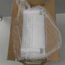 Laiensia 3-Tier Rolling Cart with Wheels, Multifunction Utility Storage Carts, Kitchen Storage Organizer, Mobile Shelving Unit for Bathroom, Laundry, with Classified Stickers, White