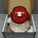 vancasso Enameled Cast Iron Dutch Oven, 7.5 QT Dutch Oven Pot with Lid, Round Enamel Dutch Oven for Bread Baking, Non Stick Enamel Coating, Pot's Body Cast Iron, Red