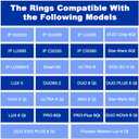 2-Pack 3rd Gen Sealing Ring for Instant Pot 5&6 Qt - Enhanced Sealing Food-Grade Silicone, BPA-Free, Fits Most 5/6 Qt Models, Blue&White for Sweet/Savory Separation
