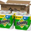 Bounty Quick Size Paper Towels, White, 8 Family Rolls