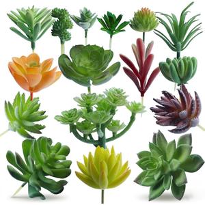 DECOROUS Artificial Succulent Plants - 16 Pack - Mini Faux Succulents - Small Unpotted Fake Succulent Set for Home and Office Dcor - Realistic Succulents Plants Artificial Picks for Indoor and Oudoor